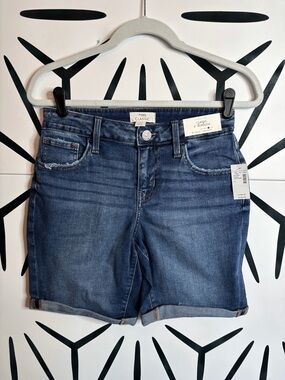 Maurice’s NWT M Jeans Mid-Rise Bermuda Shorts – 8” Inseam – Super Stretch Size 4